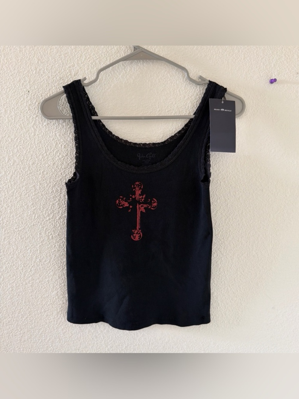 Brandy melville Ronnie cross lace tank top